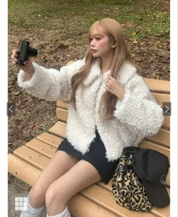 푸들 퍼 빅 칼라 자켓[on311]