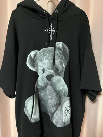 TRAVAS TOKYO 곰 프린트 후드티