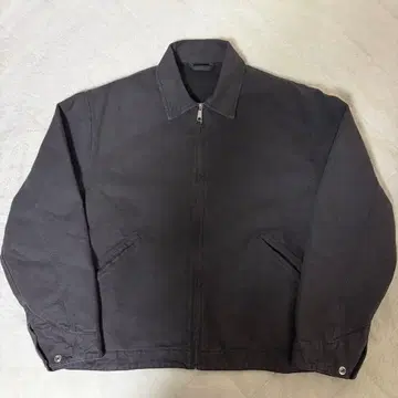 VELOUR GARMENTS 14oz 덕 워크 자켓 숯 블랙