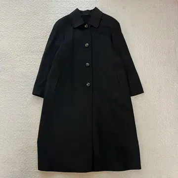 [ 새상품급 ] 롱 코트 블랙 캐시미어 A라인 9AR 여성용