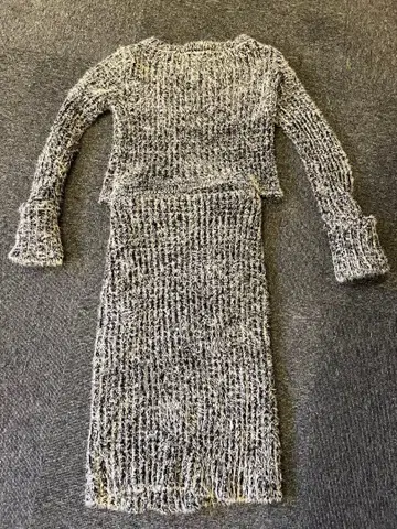 rienda 니트+니트 스커트 셋업