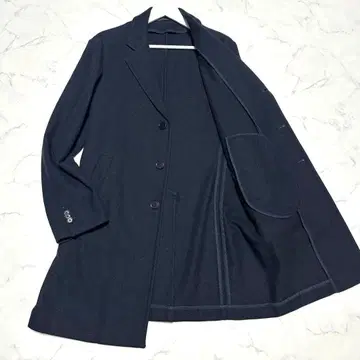 새상품급 VALDIERI 체스터 코트 이탈리아 네이비 네이비