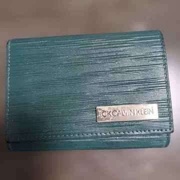 CK 캘빈 클라인 그린 접이식 지갑