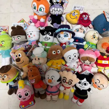 호빵맨 캐릭터 봉제 인형 세트