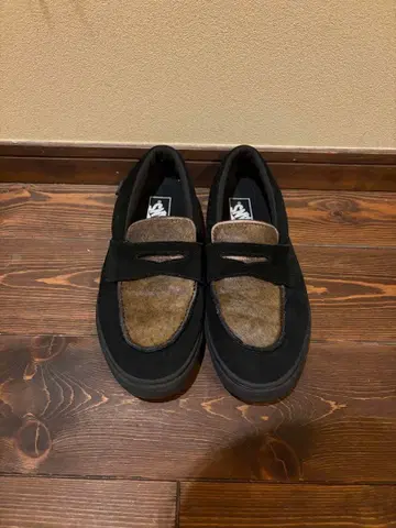 VANS 로퍼 블랙/브라운