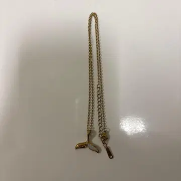 고래꼬리 골드 목걸이