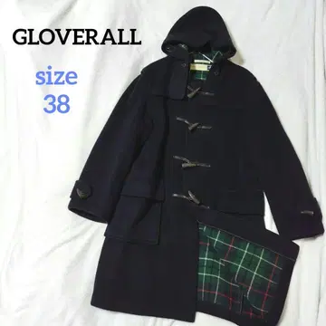 글로버올 더플 코트 후드 롱 후디 화이트 택 영국제