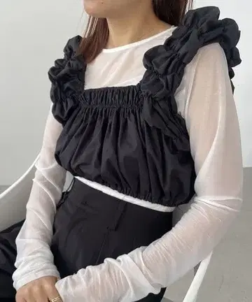 CAPRICIEUX LE'MAGE 개더퍼프뷔스티에