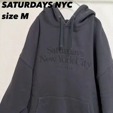 [ 희귀 입수 곤란 ] 세러데이즈 뉴욕시티 프론트 로고 후드티
