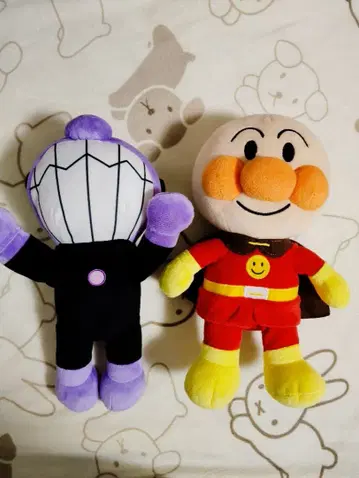 약 30cm 호빵맨 세균맨 봉제 인형 세트