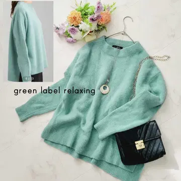그린 라벨 릴랙싱 보틀넥 풀오버 니트