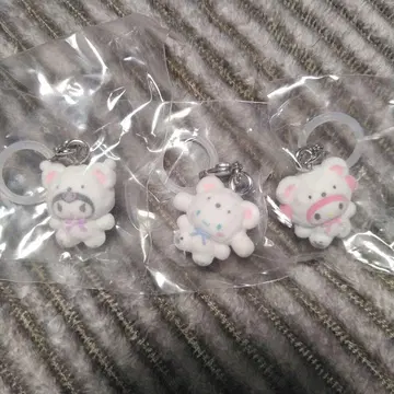 푹신푹신 스노우 메지루시 액세서리 3개 세트 마이멜로디 쿠로미 시나몬