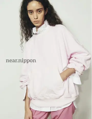 near.nippon 맨투맨 풀오버 핑크