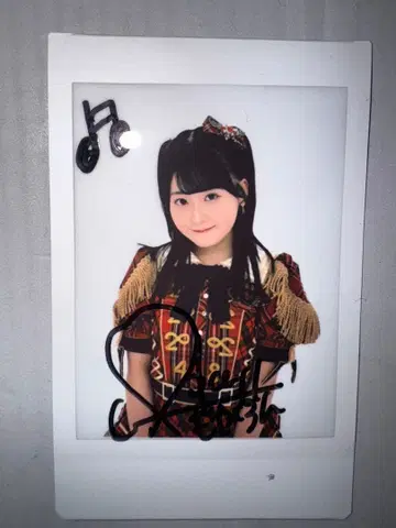 호테이 모모카 친필 사인 폴라로이드 AKB48