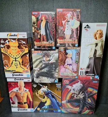 점프 계열 작품 피규어 9개