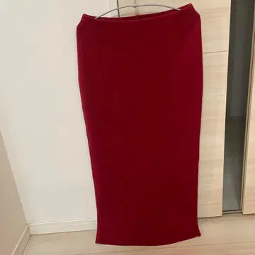 데미룩스 빔즈 AK+1 레드 타이트 스커트 사이즈 36 슬릿