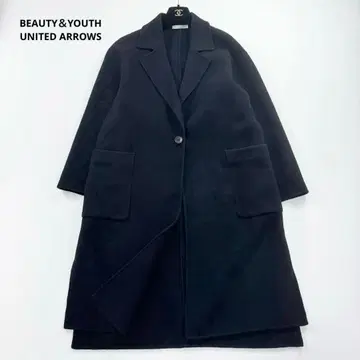 뷰티&유스 유나이티드 애로우즈 리버 재단 테일러드 코트 네이비