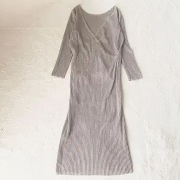 마우지 니트 원피스 백 카슈쿨 코튼 혼방 프리 사이즈