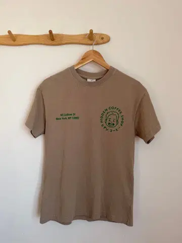HIDDEN NY 히든 COFFEE SHOP POPUP TEE