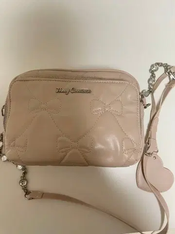 Honey Cinnamon 리본 퀼팅 숄더백