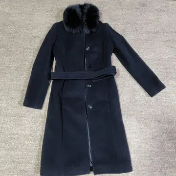 KUMIKYOKU 블랙 롱 코트