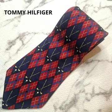 TOMMY HILFIGER 골프 디자인 SILK 100% 넥타이