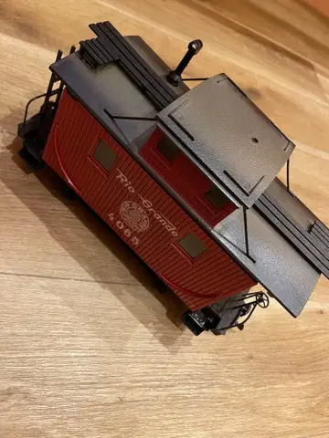 Caboose 409 빨간색 철도 모형