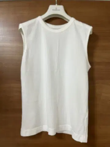 DRIES VAN NOTEN 화이트 슬리브리스 T셔츠