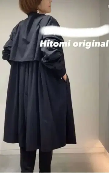 이시카와라보 히토미 오리지널 백개더 다용도 아우터 블랙