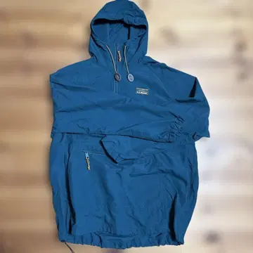 LL.Bean 후드 부착 나일론 자켓 파랑 초레어