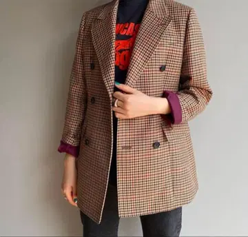 THE SHINZONE 체크 자켓