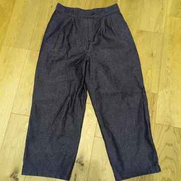 프랑스군 군용 팬츠 여성용 트라우저 팬츠 데님 와이드 팬츠