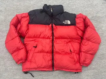 THE NORTH FACE 다운 자켓 레드/블랙 90s