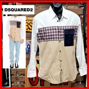 Dsquared2 크레이지 패턴 리메이크 가공 긴팔 셔츠 48
