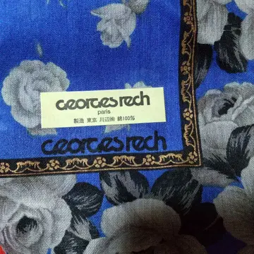 georges rech 장미 무늬 손수건