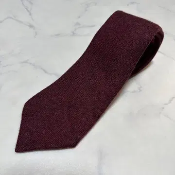 새상품급 레어 유나이티드 애로우즈 캐시미어 100% 넥타이 보르도 울