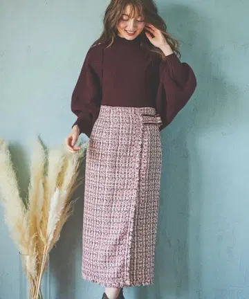 Noela 트위드 타이트 스커트