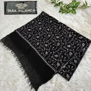 TARA BLANCA 타라블랑카 스톨 머플러 블랙 자수