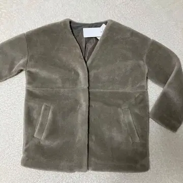 택 포함 human 2nd occasi 보아 숏코트 M 그레이