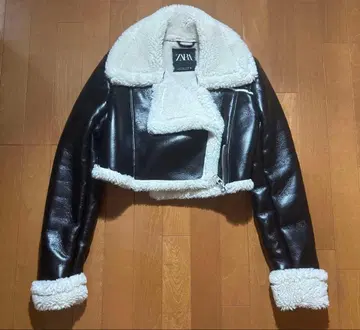 ZARA 여성용 숏 기장 더블 페이스 자켓