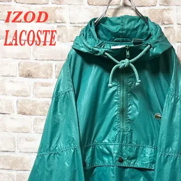 하프 지퍼 나일론 후드티 IZOD LACOSTE 자수 L