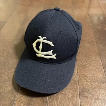 네이비 자수 로고 야구 모자