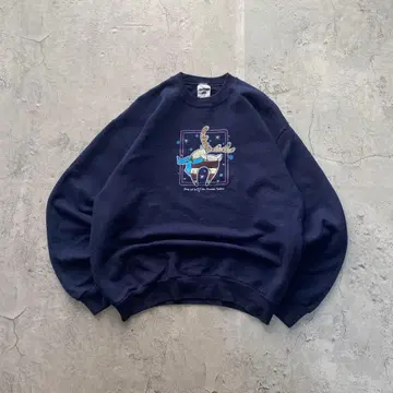 90's~ 저지 USA 구제 의류 사슴 애니멀 프린트 맨투맨 동물