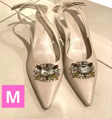 비쥬 장식 스틸레토 펌프스 M