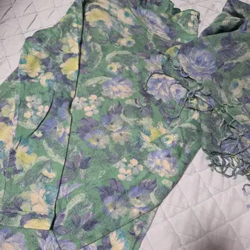 캐시미어 실크 스웨터와 숄 앙상블 슬림 L 사이즈