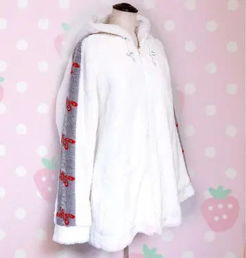 피코 90s 복슬복슬 퍼 후드티 L