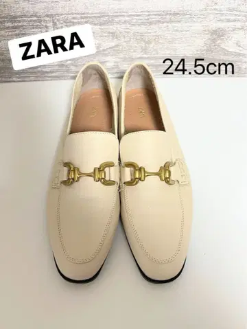 ZARA 가죽 로퍼 금장 장식 포함