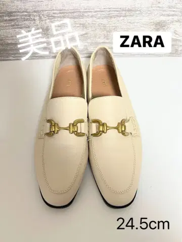 ZARA 가죽 로퍼 금장 장식 포함