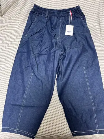 새상품 퍼슨즈 PERSON'S 본딩 데님 캣 팬츠 L 사이즈