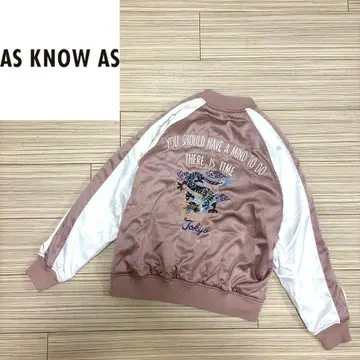 AS KNOW AS 용 자수 드래곤 스카잔 자켓